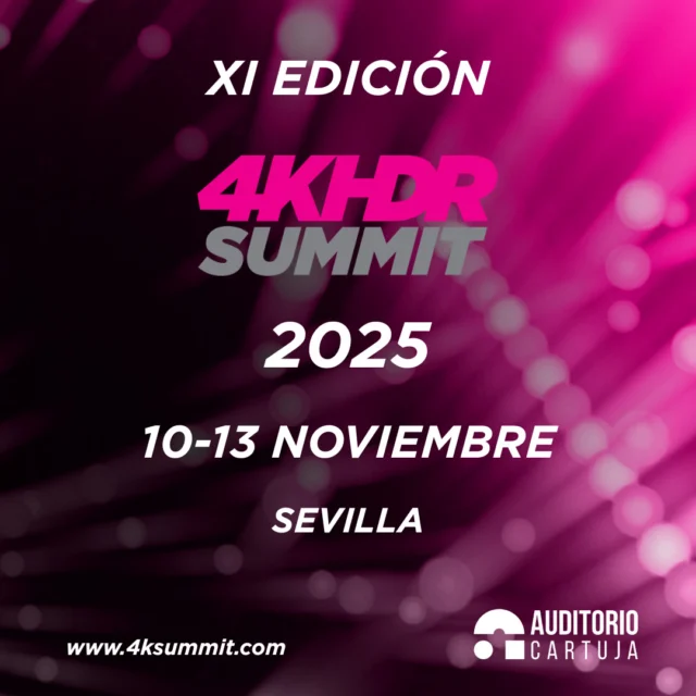 📺 ¡𝐋𝐚 𝟒𝐊 𝐇𝐃𝐑 𝐒𝐮𝐦𝐦𝐢𝐭 𝟐𝟎𝟐𝟓 𝐲𝐚 𝐭𝐢𝐞𝐧𝐞 𝐟𝐞𝐜𝐡𝐚 𝐜𝐨𝐧𝐟𝐢𝐫𝐦𝐚𝐝𝐚!

✅ Ponentes y empresas de primer nivel de alrededor de 30 países procedentes de Europa, Asia y América se reúnen, comparten sus últimos proyectos y debaten sobre Ultra Alta Definición.

✅ El evento volverá a ser un escaparate y punto de encuentro para todos los actores de la industria, desde fabricantes e ingenieros hasta productores de contenidos, que podrán disfrutar de #networking exclusivo con empresas y expertos líderes del sector, generando oportunidades de negocio.

➡️ '𝟒𝐊 𝐇𝐃𝐑 𝐒𝐮𝐦𝐦𝐢𝐭': 𝟏𝟎-𝟏𝟑 𝐧𝐨𝐯𝐢𝐞𝐦𝐛𝐫𝐞

📍 2 jornadas presenciales en el @auditoriocartuja y 2 virtuales.

🌐 Lee la noticia completa en nuestra web 𝟒𝐤𝐬𝐮𝐦𝐦𝐢𝐭.𝐜𝐨𝐦: 𝐋𝐈𝐍𝐊 𝐈𝐍 𝐁𝐈𝐎

#4k #uhd #tv #4ksummit25 #ia #broadcast #hbbtv #ultrahd #sevilla
